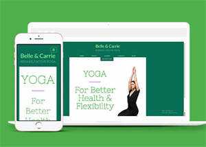 宽屏瑜伽训练工作室网站模板 发卡网创- 首码创想网创资源