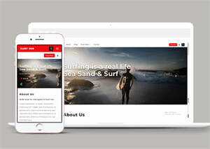 海上冲浪旅游项目网站模板下载 发卡网创- 首码创想网创资源