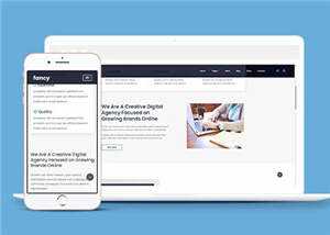 简约品牌网络商务营销网站html模板下载 发卡网创- 首码创想网创资源