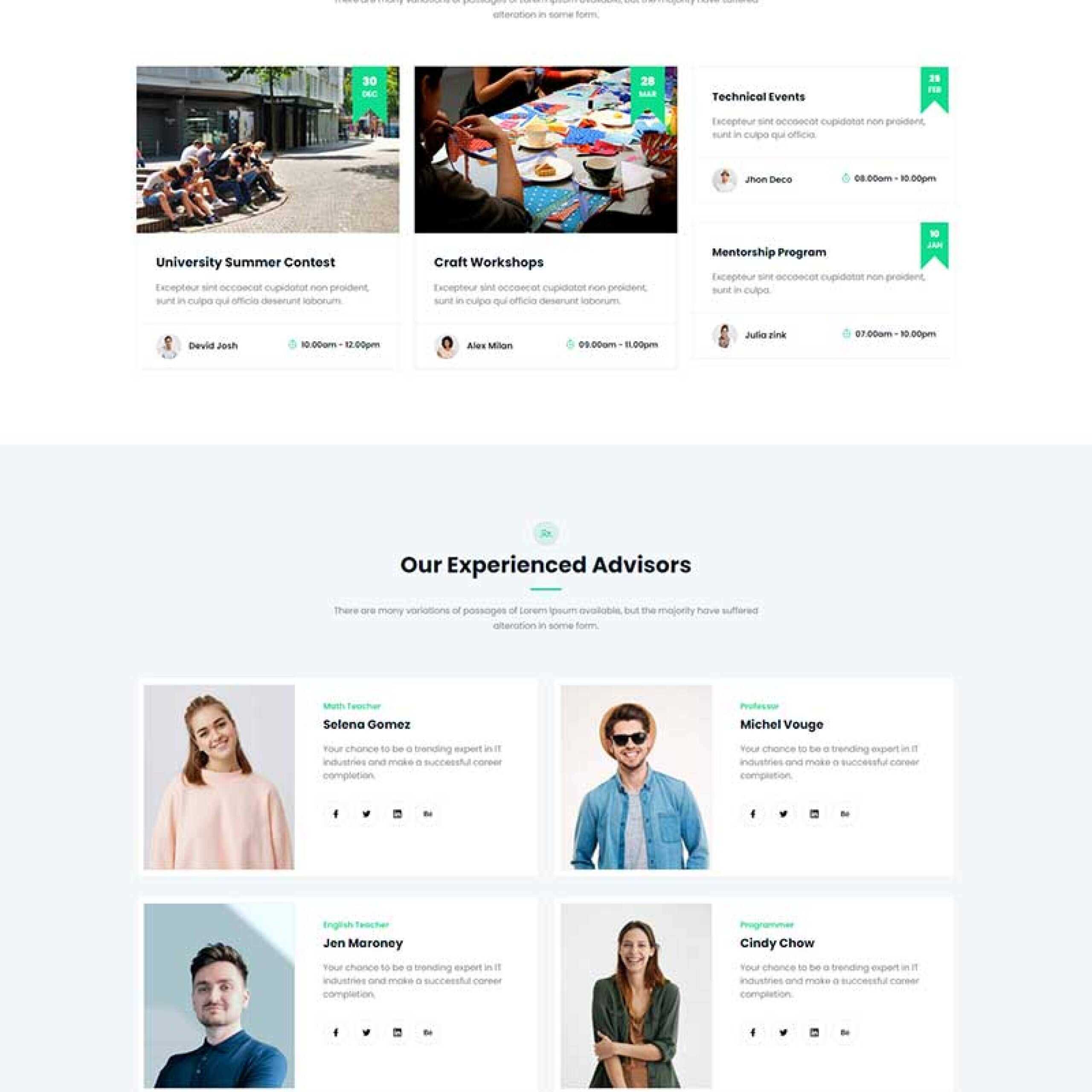 绿色响应式在线课程教育HTML5网站模板 发卡网创- 首码创想网创资源