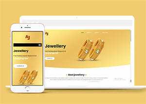 纯金黄金首饰企业网站模板下载 发卡网创- 首码创想网创资源