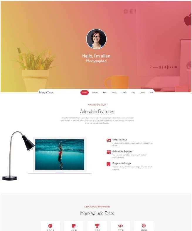 响应式个人简历作品展示网页模板 发卡网创- 首码创想网创资源