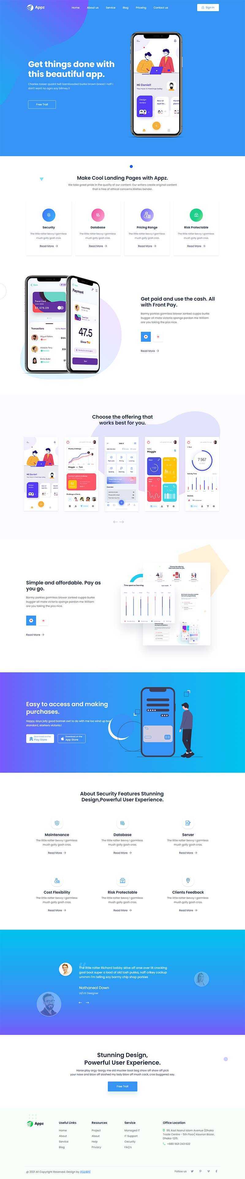 bootstrap手机app应用软件官网HTML5模板 发卡网创- 首码创想网创资源