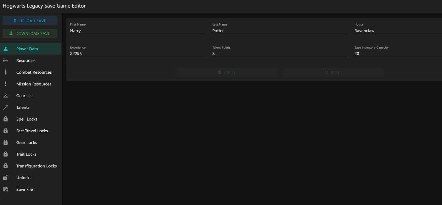 霍格沃茨之遗游戏存档编辑器1.7.1 发卡网创- 首码创想网创资源