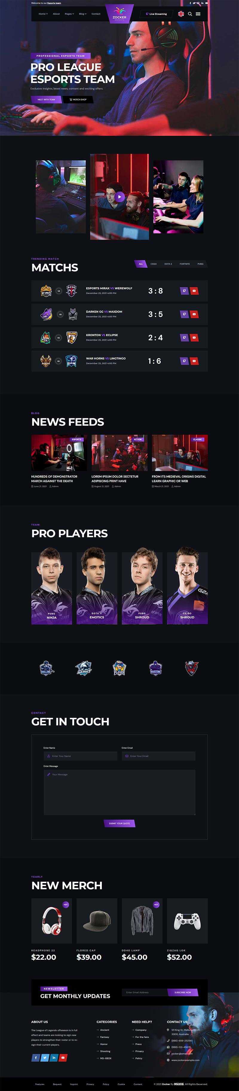 黑色响应式电子竞技游戏官网HTML模板 发卡网创- 首码创想网创资源