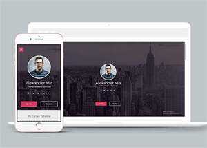 侧边栏导航简历介绍类网站模板 发卡网创- 首码创想网创资源