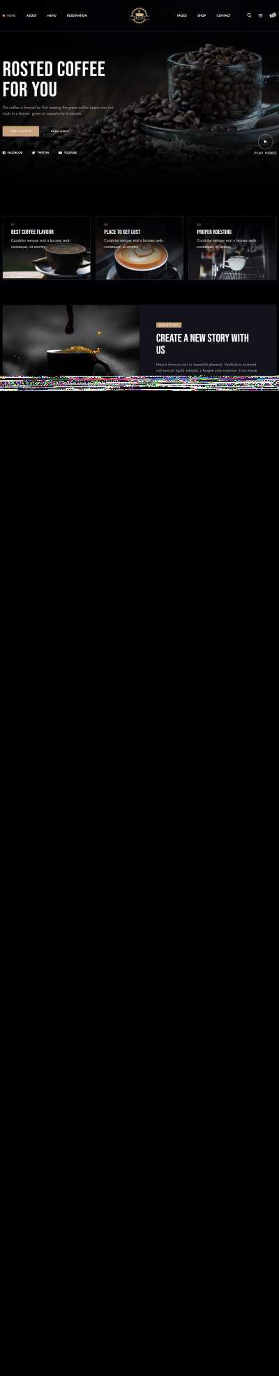 咖啡饮品类销售网站模板 发卡网创- 首码创想网创资源