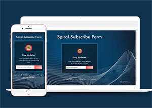 简洁线条背景邮件订阅网站模板 发卡网创- 首码创想网创资源