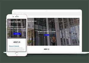 简洁数字营销类公司网站模板 发卡网创- 首码创想网创资源