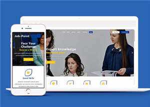 响应式公司职业管理服务HTML网页模板下载 发卡网创- 首码创想网创资源