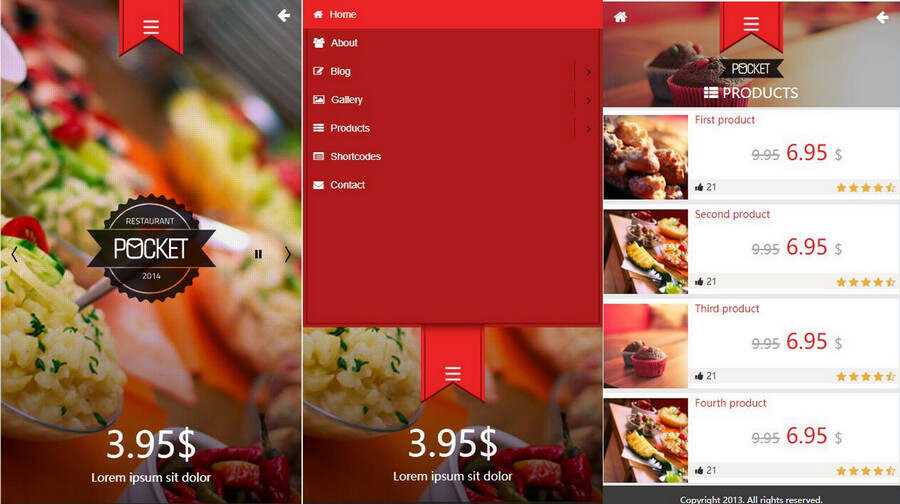 微官网美食订餐HTML5触屏订餐模板源码 发卡网创- 首码创想网创资源