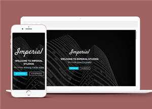 平面设计创意工作室响应式网页模板 发卡网创- 首码创想网创资源