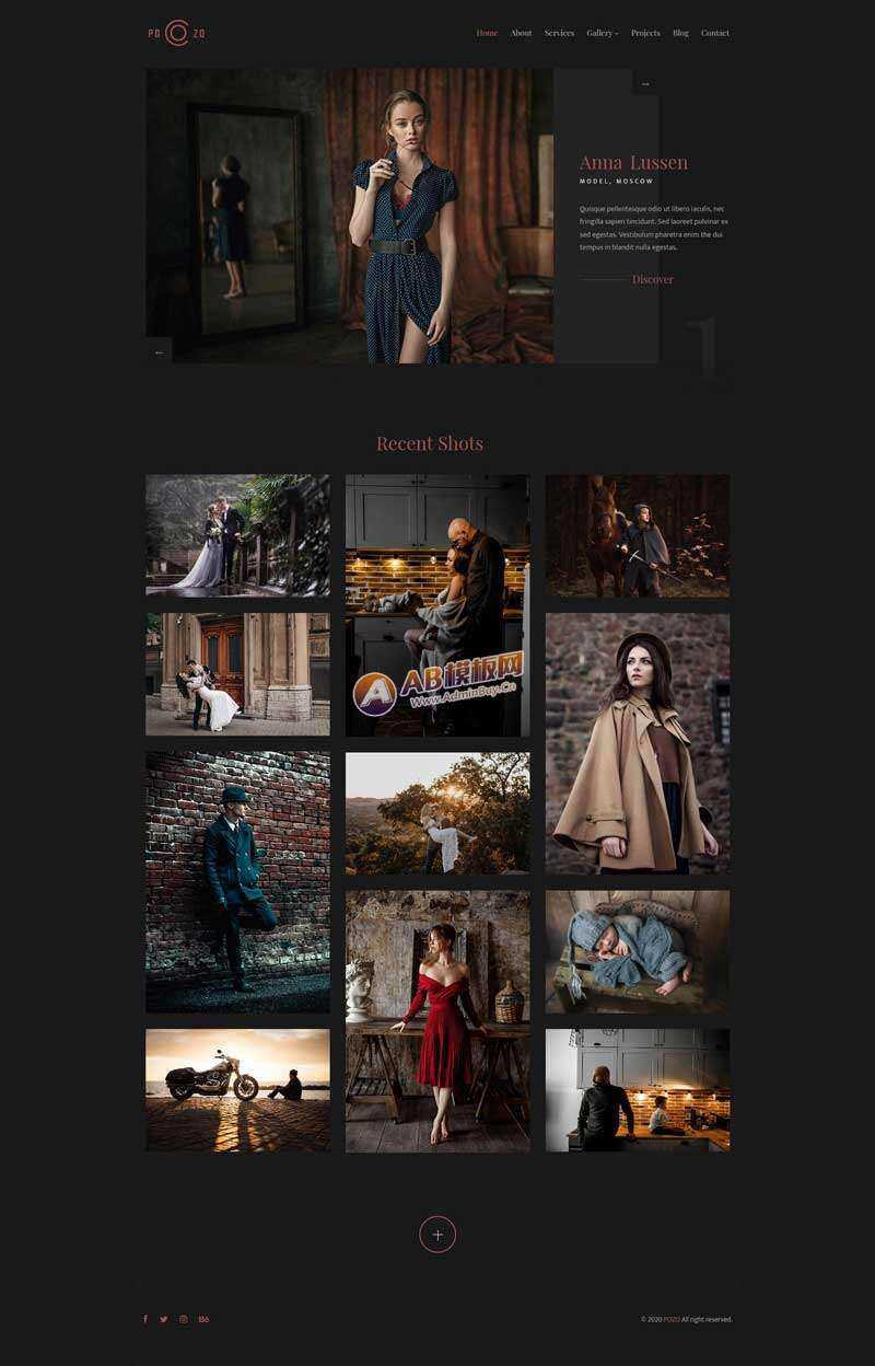 精美摄影作品集网站html模板 发卡网创- 首码创想网创资源