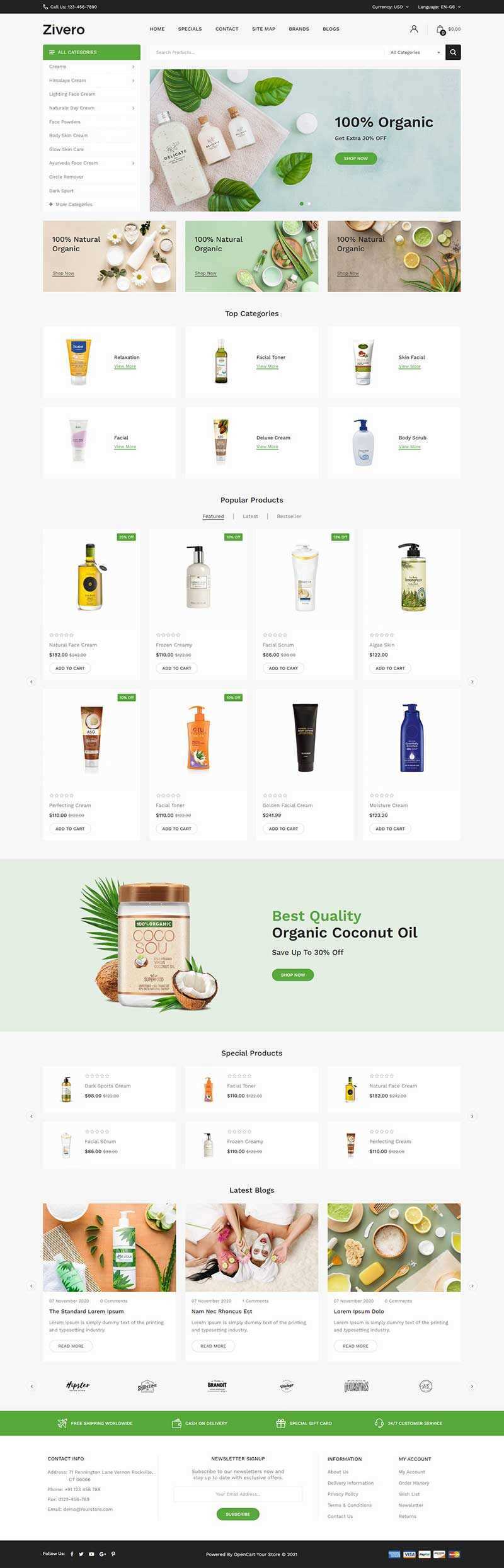 小清新洗护用品商城网页html模板 发卡网创- 首码创想网创资源