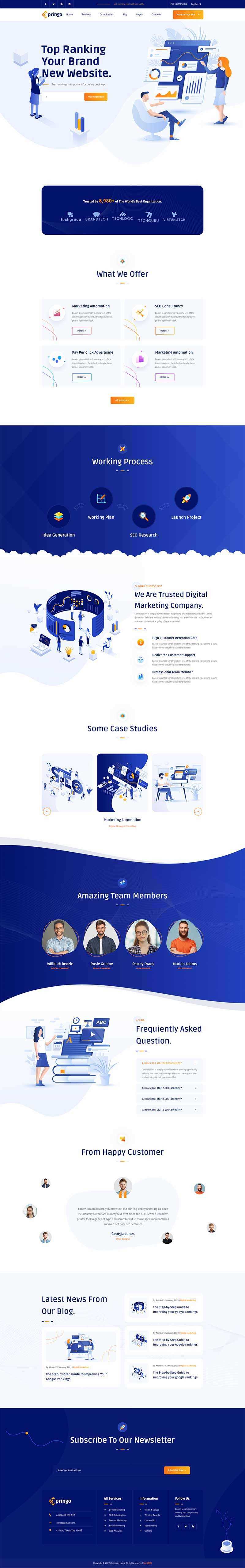 SEO营销咨询服务公司网站html模板 发卡网创- 首码创想网创资源