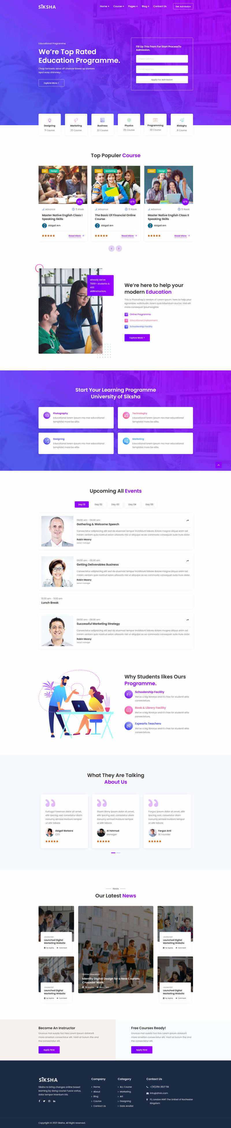 在线课程教育服务机构html模板 发卡网创- 首码创想网创资源