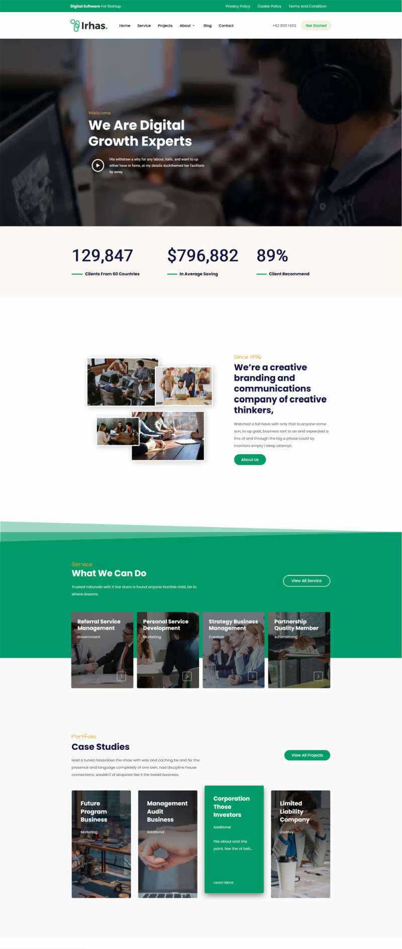 数字软件信息科技公司官网html模板 发卡网创- 首码创想网创资源
