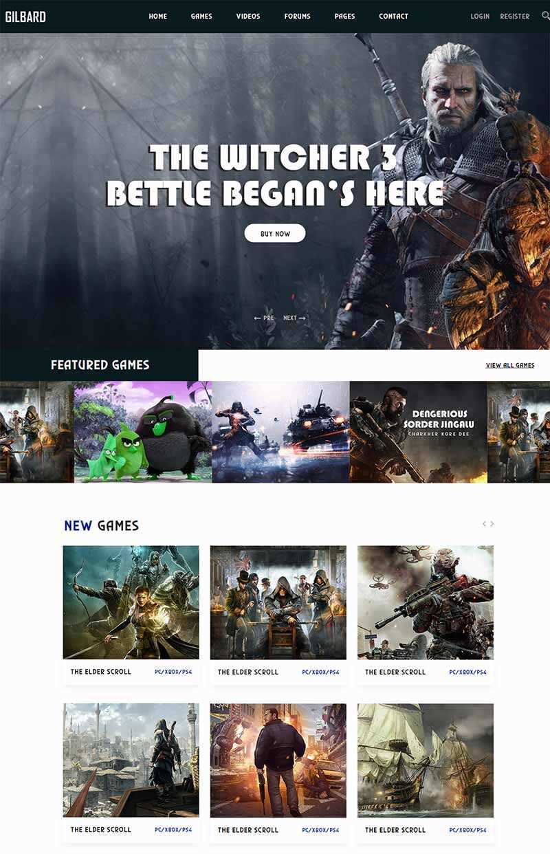 Bootstrap响应式游戏网站html模板 发卡网创- 首码创想网创资源