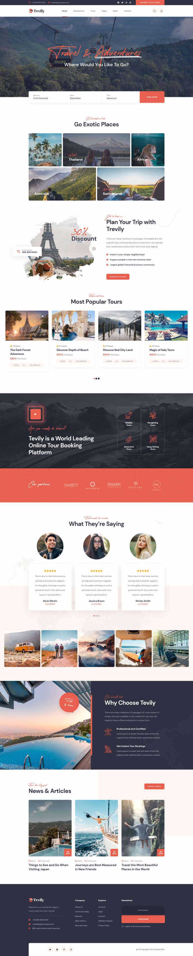 响应式的旅游团报名服务网站html模板 发卡网创- 首码创想网创资源