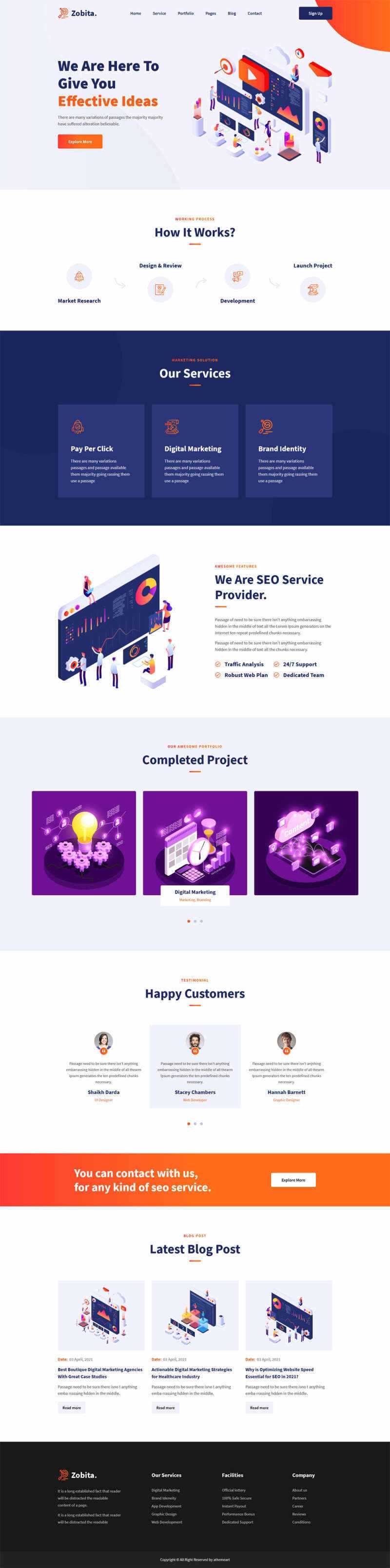 响应式数字营销网络公司HTML模板 发卡网创- 首码创想网创资源