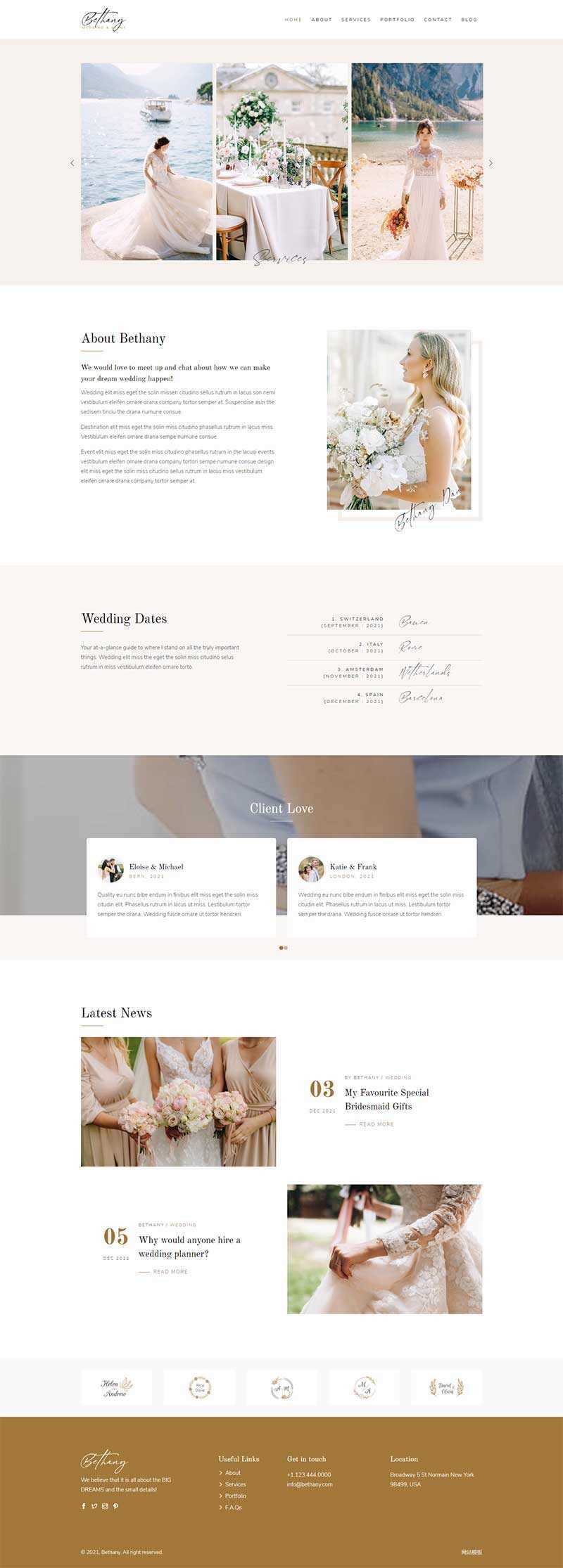 bootstrap响应式婚礼活动策划公司网页模板 发卡网创- 首码创想网创资源