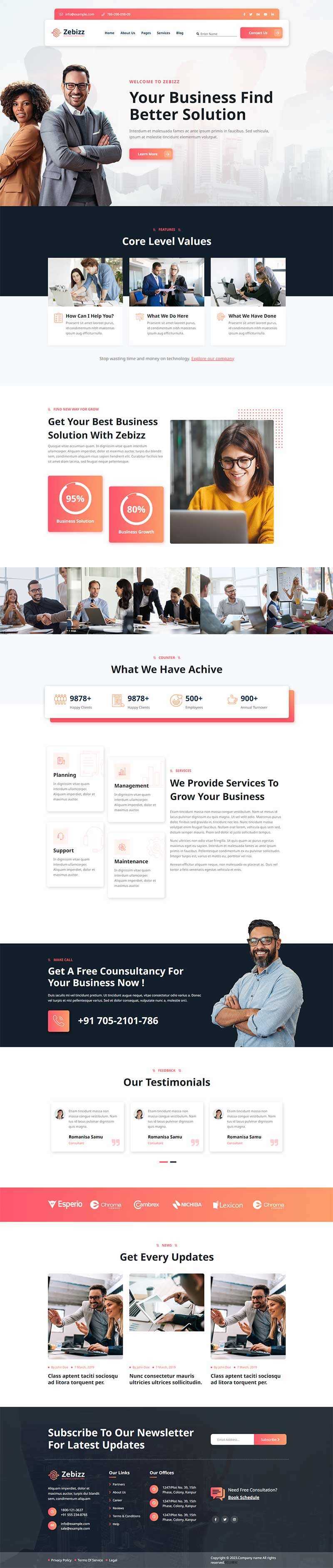 企业商务咨询服务公司网站html模板 发卡网创- 首码创想网创资源