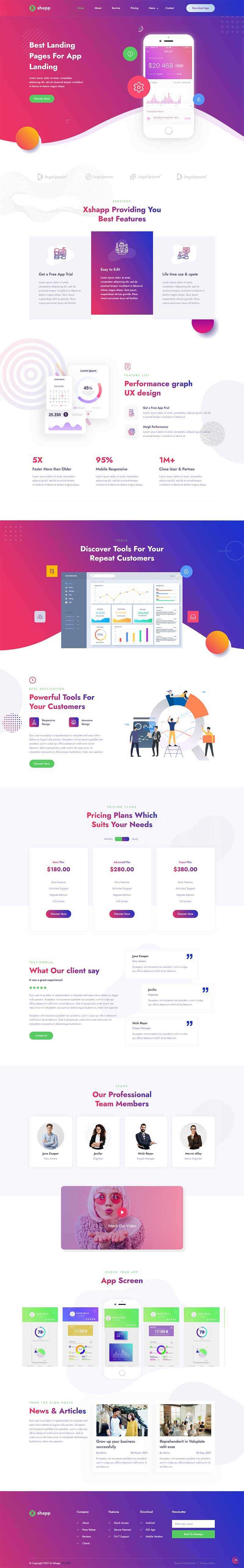 响应式app软件功能介绍官网html模板 发卡网创- 首码创想网创资源