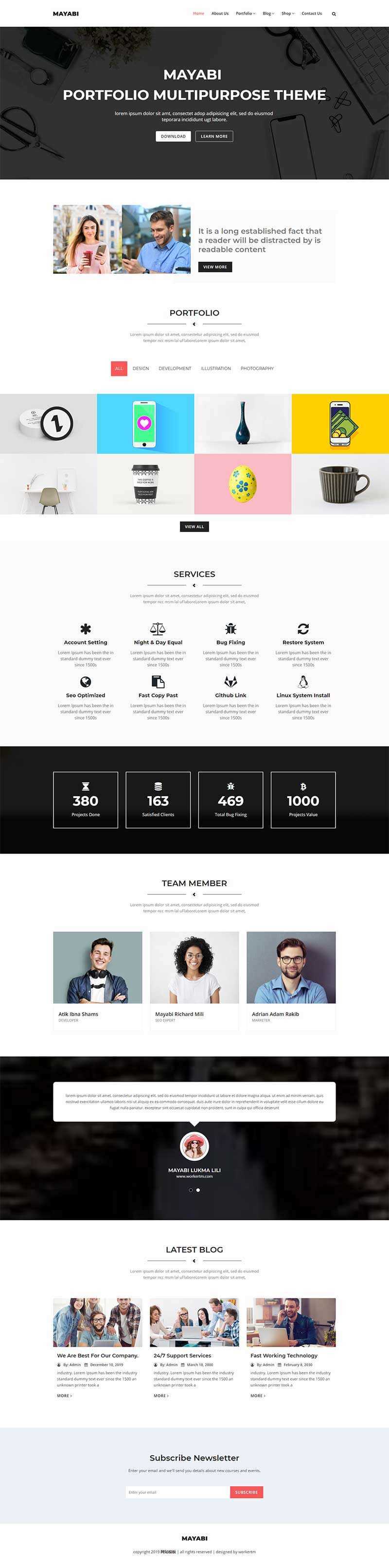 响应式多用途的公司业务展示HTML5模板 发卡网创- 首码创想网创资源