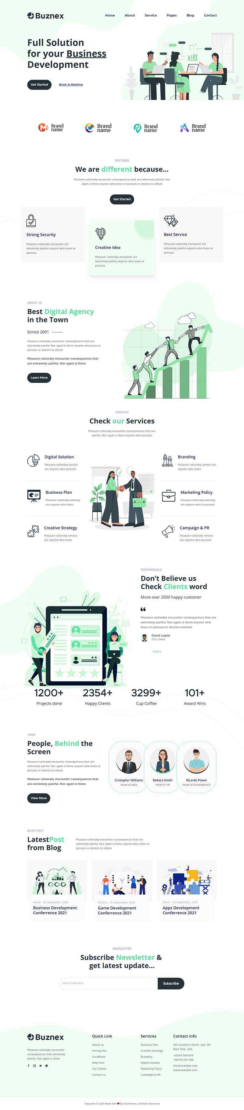 通用的公司业务产品展示响应式html模板 发卡网创- 首码创想网创资源