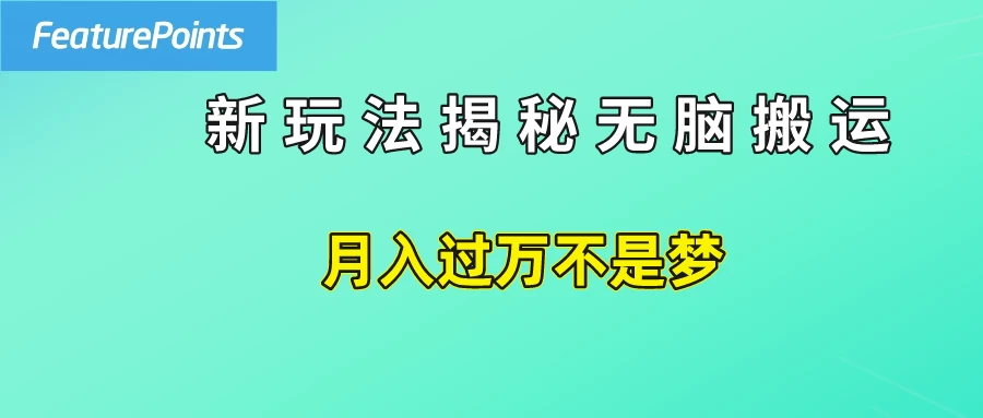 简单操作，每天50美元收入，搬运就是赚钱的秘诀！ 发卡网创- 首码创想网创资源