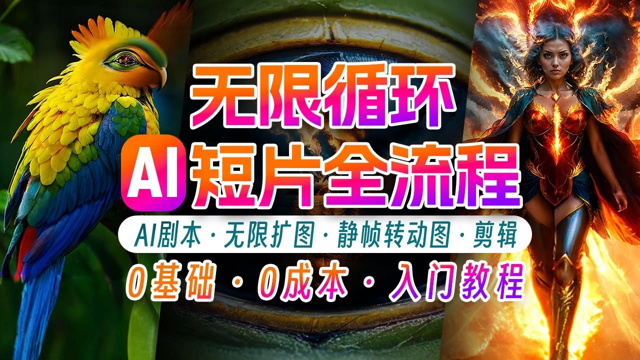 AI剪辑无限循环画面，新手小白轻松月入上万的秘技 发卡网创- 首码创想网创资源