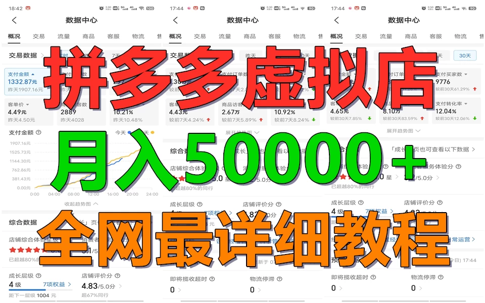拼多多虚拟电商月入50000+你干你也行，暴利稳定长久，副业首选 发卡网创- 首码创想网创资源