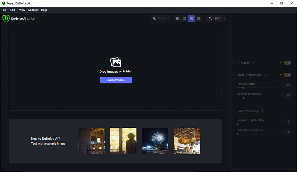 图像处理软件 Topaz DeNoise AI v3.7.1 便携版 发卡网创- 首码创想网创资源