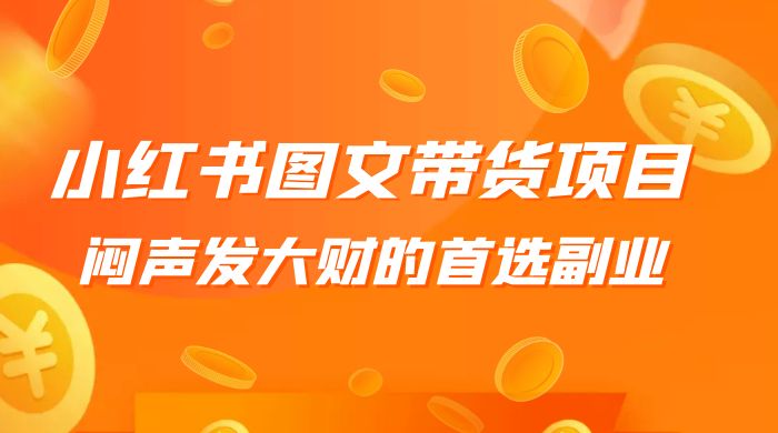 小红书图文带货项目：利润非常巨大，闷声发大财的首选副业 发卡网创- 首码创想网创资源