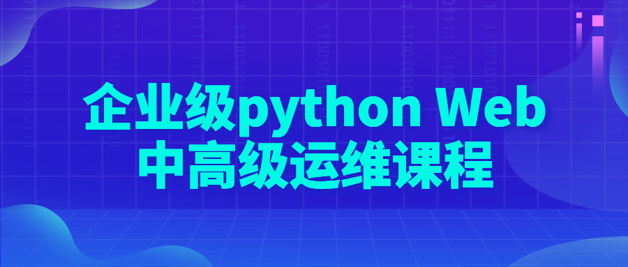 企业级 python Web 中高级运维课程 发卡网创- 首码创想网创资源